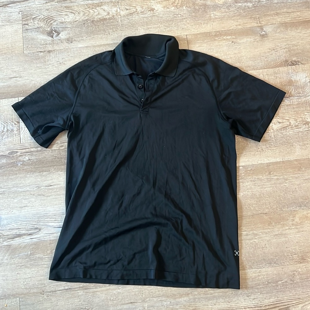 Lululemon Men’s Polo Shirt in Black Size XL in excellent condition!!